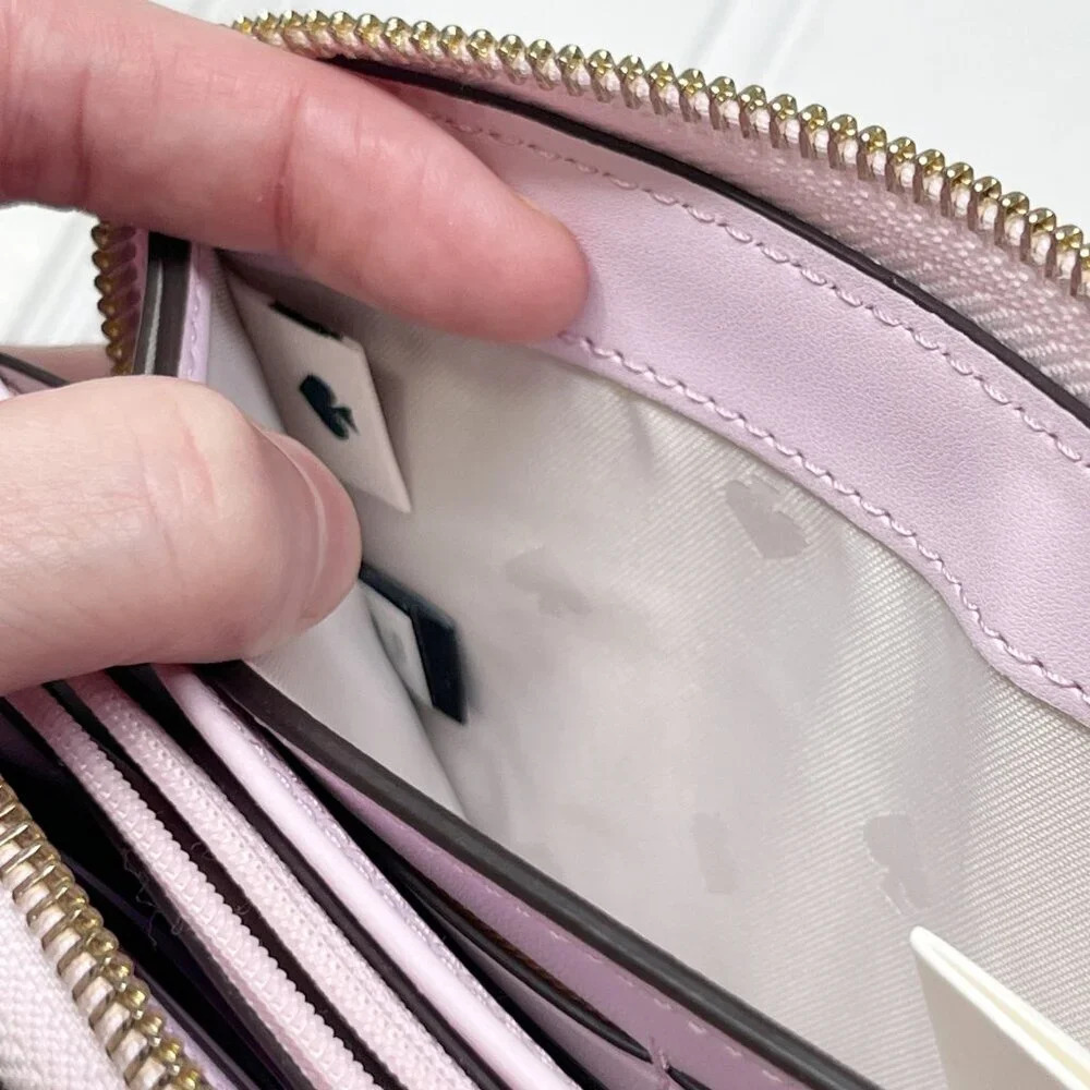 Kate Spade Pink Parrot Flock Party Large Continental Zip Around Wallet - Picture 7 of 10